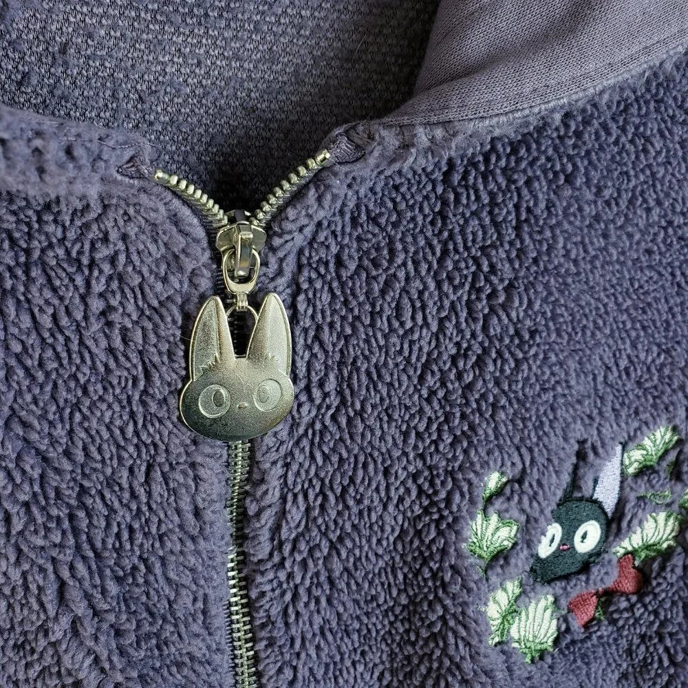 Her Universe Studio Ghibli Hoodie Kiki's Delivery Service Jiji Bow Oversized M